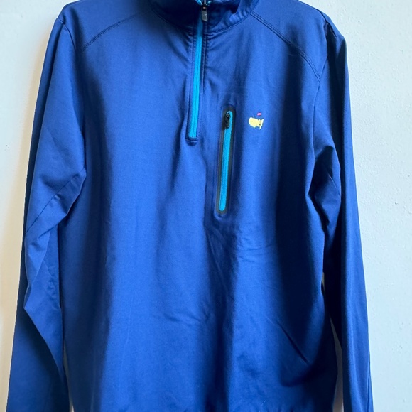 Master's Golf, 1/4 zip pullover, Size Medium, Blue - Picture 2 of 8